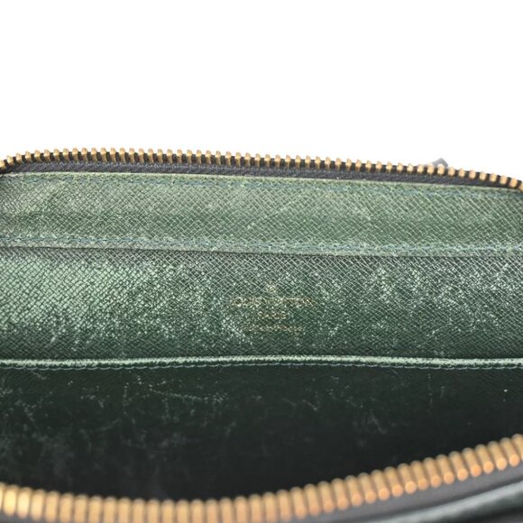 LOUIS VUITTON LV Logo BAIKAL Clutch Hand Bag Taiga Leather Epicea M30184 04YE051 - Picture 7 of 16